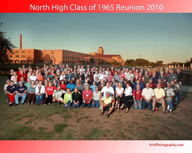 North High Class of 1965 Outdoor Group Photography